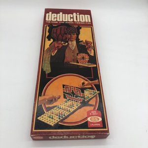 Vintage 1976 Ideal Deduction The Game That Makes Thinking Fun!  (unpunched)